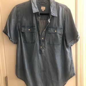 Jean short sleeve shirt